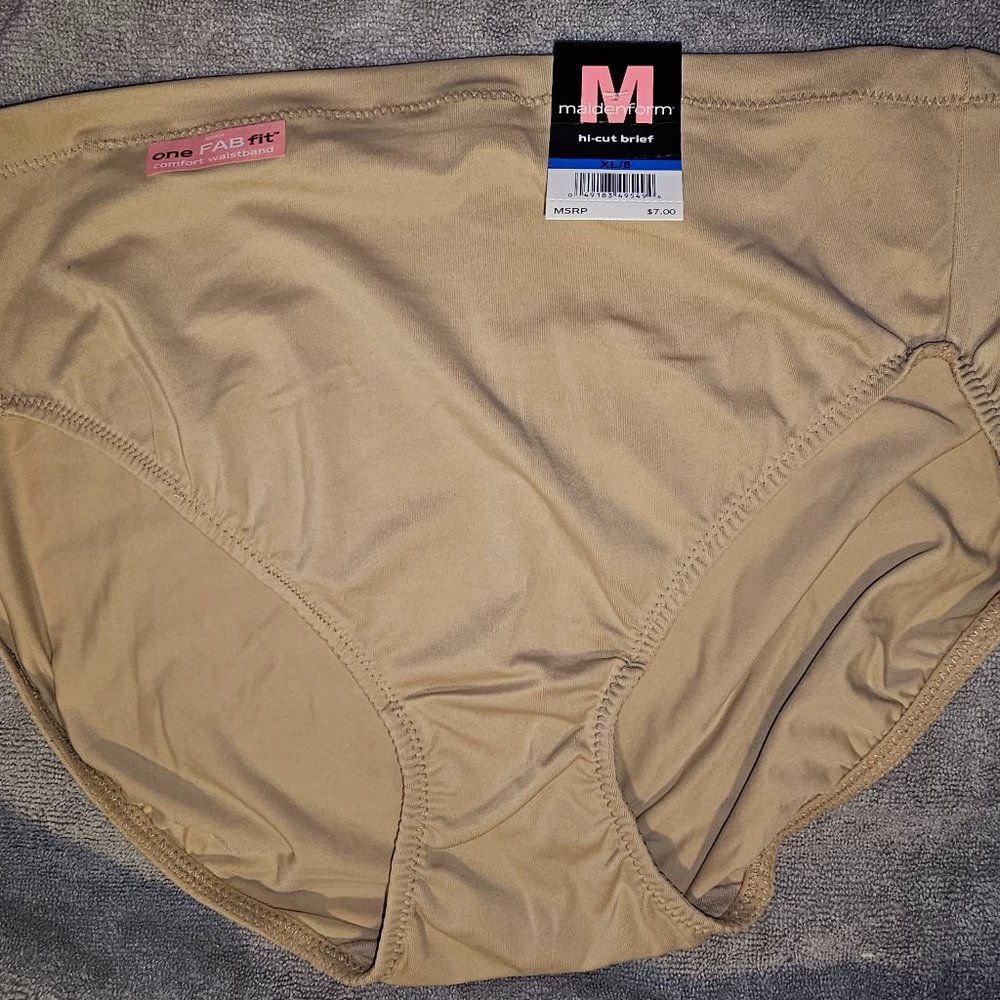 NWT Maidenform Hi Cut Brief XL/8 ONE FAB FIT